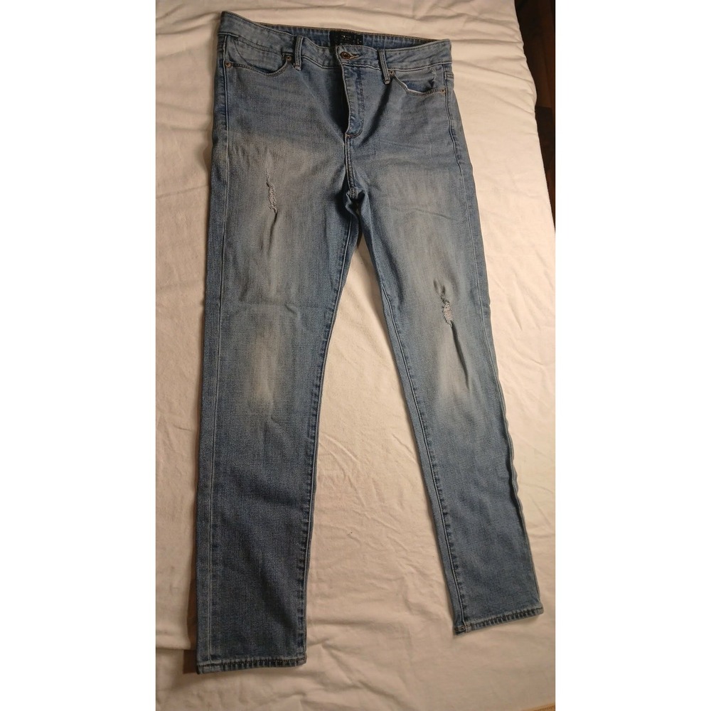 Lucky Brand Bridgette Skinny Jeans Light Wash Distressed Denim Womens Size 4/27